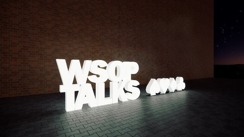 Illuminate Your Event: Custom Light-Up Letters for WSOP TALKS and Iconic Playing Card Symbols