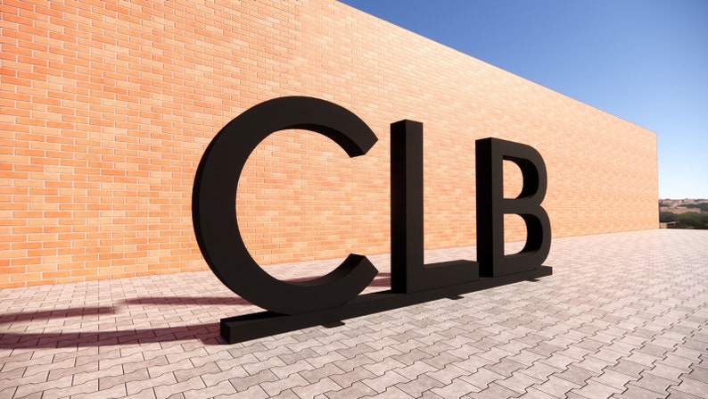 3D Metal Channel Letters for Business | Custom Non-Illuminated Sign with Base Stand | Outdoor Storefront Signage