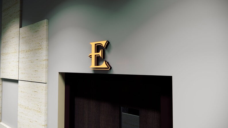 Custom Illuminated Acrylic Letter Sign - Modern Sleek Design for Outdoor or Indoor Use