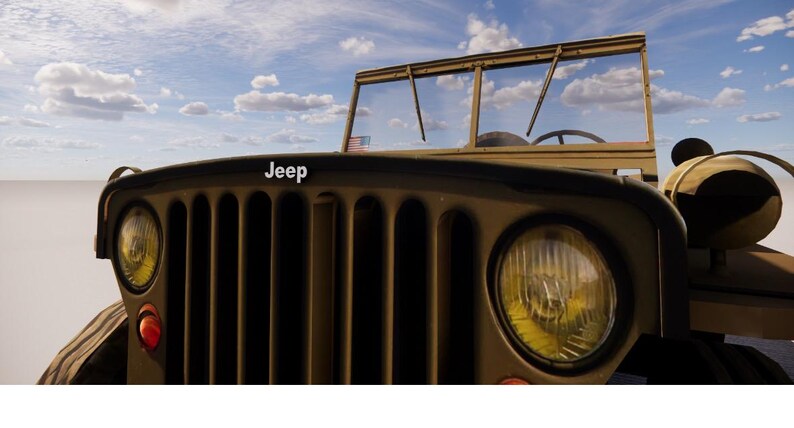 Custom 3D Jeep Logo Emblem | Acrylic Car Badge with LED Backlighting