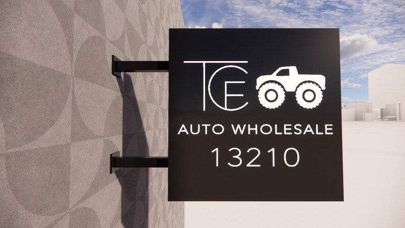 Custom 3D Logo Business Sign: 30"x15" Indoor/Outdoor Wall Signage