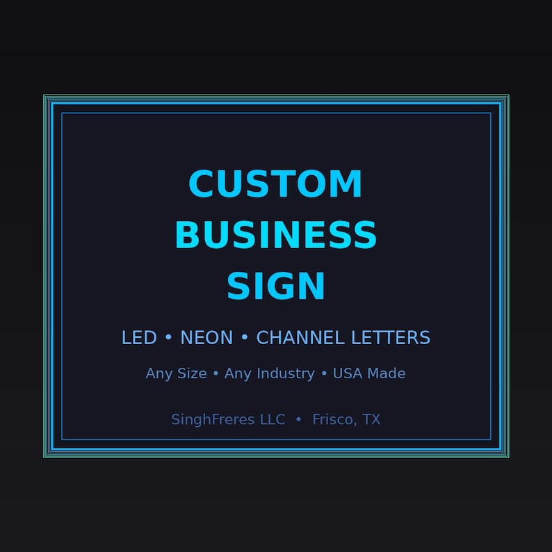 Custom Salon & Spa Sign | LED Illuminated Beauty Salon Sign | Salon Storefront Sign | USA Made