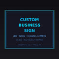 Custom Restaurant Logo Sign | LED Illuminated Business Sign | Restaurant Storefront Sign | USA Made
