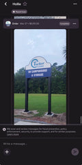 Custom Outdoor LED Monument Sign | 8ft Illuminated Business Sign | RV Park Campground Retail Complex